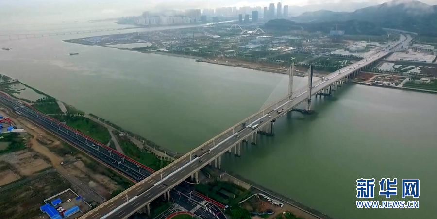 广东自贸区一周年:新华网无人机航拍珠海横琴