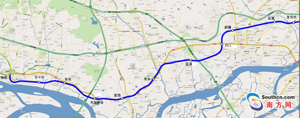 广州地铁十三号线首期工程将建这11个车站