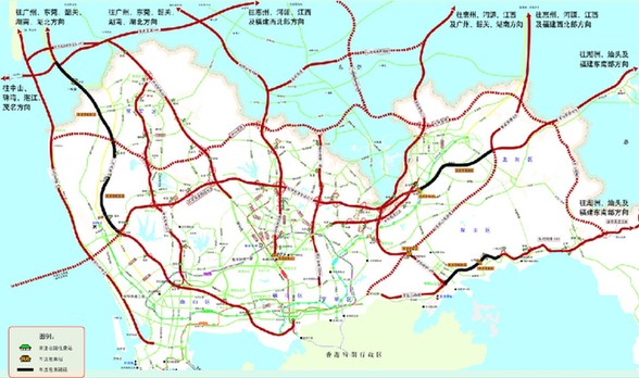 深圳高速公路线路图