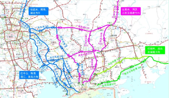 深圳高速路春节免费 车流高峰这么走最快